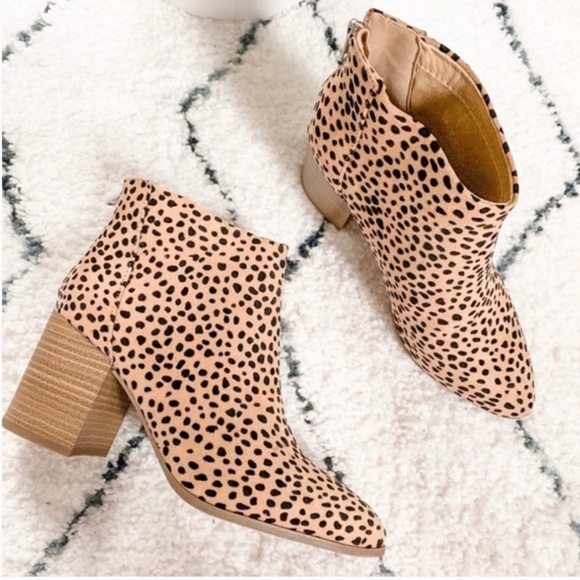 Leopard Cheetah Print Booties - Picture 6 of 6